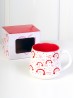 Heart Print Mug Set (set of 4) 350ml (12oz)